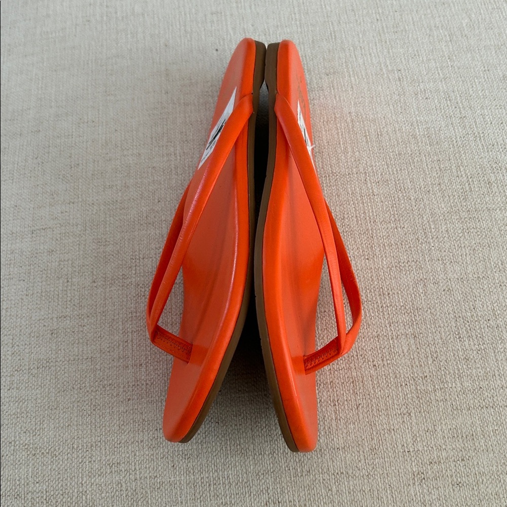 BEEK Sunbeam Leather Flip Flop Sandal, TOMATO, Size 9, NWT no box - Picture 7 of 10